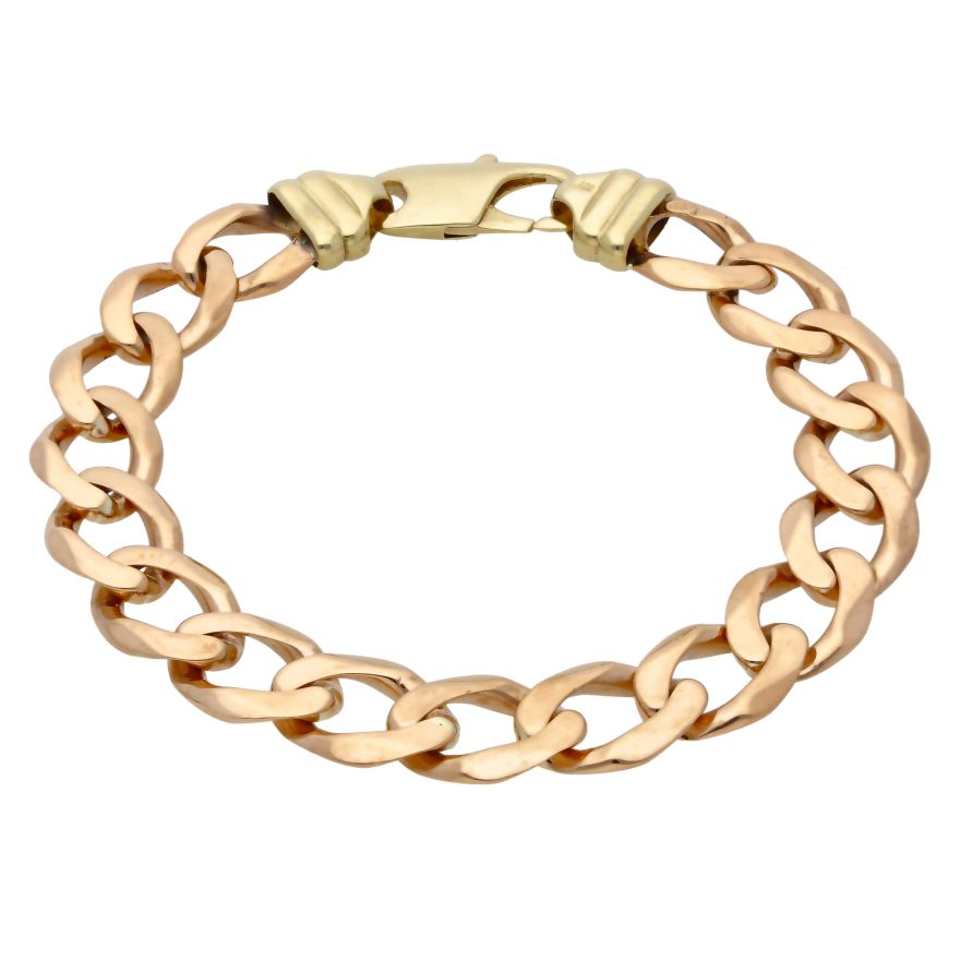 9ct Gold Curb Bracelet 0.7cm Wide 9
