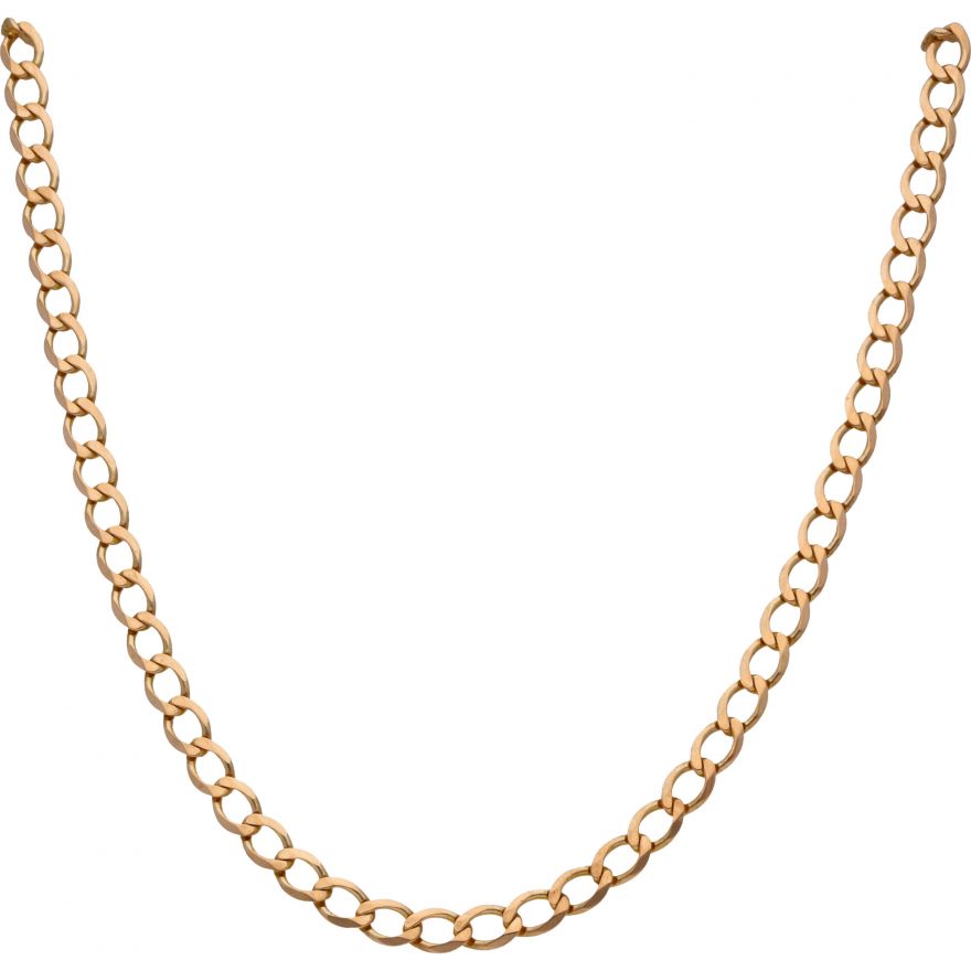 9ct Yellow Gold 29 Inch Curb Chain Necklace