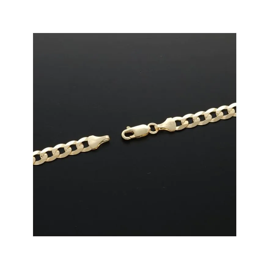 New 9ct Yellow Gold 24 Inch Solid Curb Link Chain Necklace 18.4g