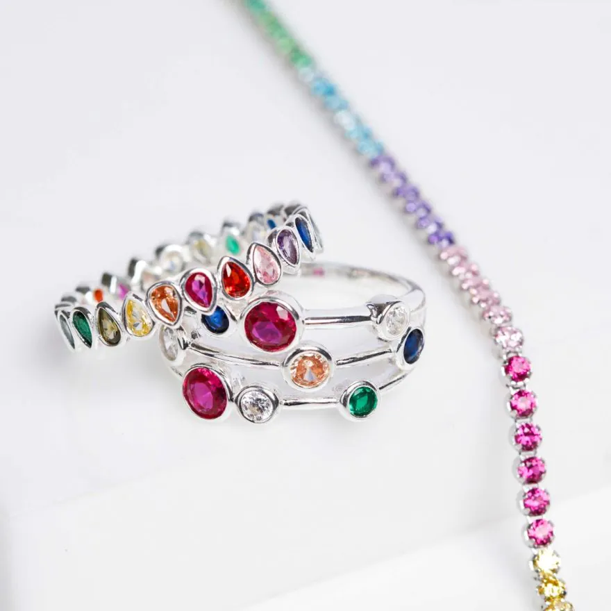 Gioielli di lusso zirconia cubica in argento sterling | Acquisti Online su