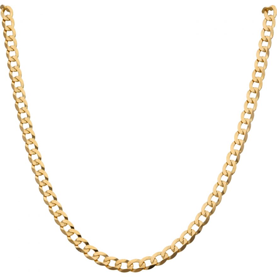 New 9ct Yellow Gold 28 Inch Solid Curb Link Chain Necklace 21.7g