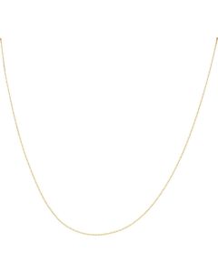New 9ct Yellow Gold 16 Inch Slim Curb Chain Necklace