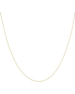 New 9ct Gold Diamond-Cut 18 Inch Curb Chain Necklace