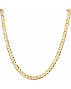New 9ct Yellow Gold 20 Inch Solid Curb Link Chain Necklace 17.9g