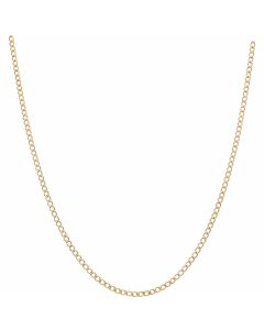New 9ct Yellow Gold Solid 20 Inch Curb Chain Necklace