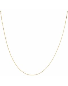 New 9ct Yellow Gold 20" Venetian Box Link Chain Necklace