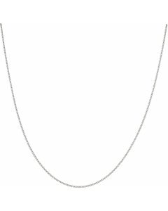 New 9ct White Gold 24" Curb Link Chain Necklace