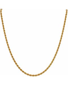 New 9ct Yellow Gold 24 Inch Solid Rope Chain Necklace 17g