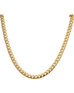 New 9ct Gold 22 Inch Solid Heavy Cuban Curb Chain Necklace 1.7oz