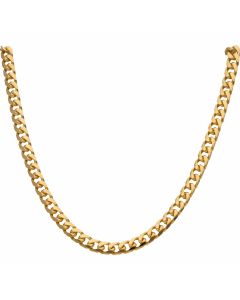 New 9ct Gold 24 Inch Solid Heavy Cuban Curb Chain Necklace 1.8oz