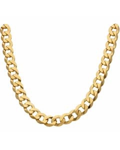 New 9ct Yellow Gold Heavy Solid 28" Curb Chain Necklace 4.3oz