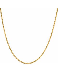 New 9ct Yellow Gold 26 Inch Close Curb Link Chain Necklace