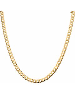 New 9ct Yellow Gold 20 Inch Solid Curb Link Chain Necklace 15g