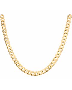 New 9ct Yelllow Gold 24 Inch Solid Curb Chain Necklace 24.9g