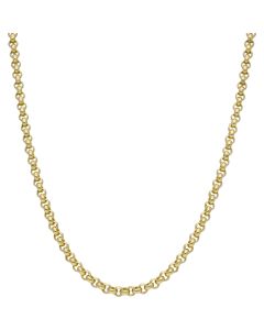 New 9ct Yellow Gold 22" Round Belcher Link Chain Necklace 1.1oz