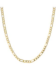 New 9ct Yellow Gold Solid 24" Figaro Link Chain Necklace 11.6g