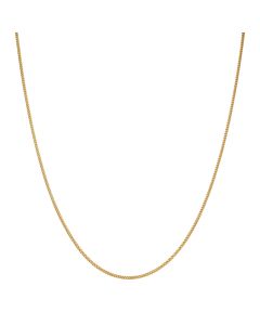 New 9ct Yellow Gold 18" Close Link Curb Chain Necklace