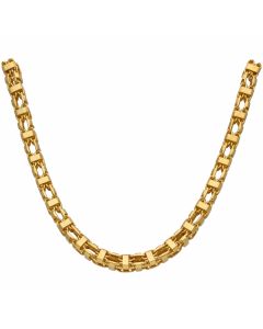 New 9ct Gold 24 Inch Heavy Box Cage Basket Link Necklace 3.5oz