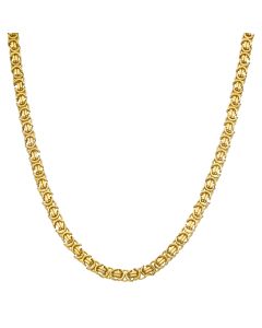 New 9ct Yellow Gold 28" Flat Byzantine Chain Necklace oz