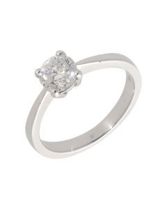New 18ct White Gold 0.96ct Diamond Solitaire Engagement Ring