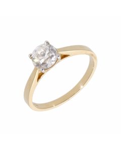 New 18ct Yellow Gold 1.00ct Diamond Solitaire Ring