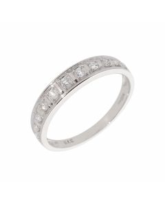 New 9ct White Gold 0.22ct Diamond Eternity Ring