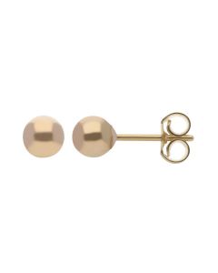 New 9ct Yellow Gold 4mm Ball Stud Earrings