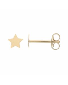 New 9ct Yellow Gold Tiny Star Stud Earrings