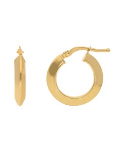 New 9ct Yellow Gold 20mm Polished Hoop Earrings