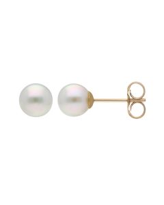 New 9ct 5mm Freshwater Cultered Pearl Stud Earrings