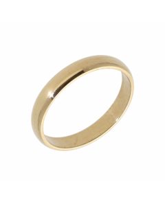 New 9ct Yellow Gold 3mm D Shape Wedding Ring