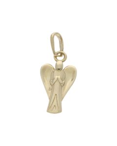 New 9ct Yellow Gold Hollow Guardian Angel Pendant