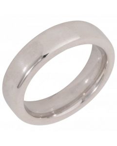Pre-Owned 9ct White Gold 5mm Plain Wedding Band Ring