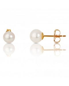 New 9ct 5mm Freshwater Cultered Pearl Stud Earrings