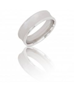 New Sterling Silver 6mm Satin Effect Wedding Ring
