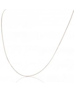 New 9ct White Gold 18 Inch Fine Curb Chain Necklace