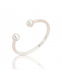 New Sterling Silver Childs Torque Ball Bangle