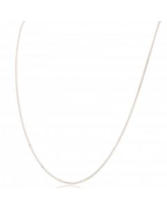 New Sterling Silver 24" Fine Curb Chain Necklace
