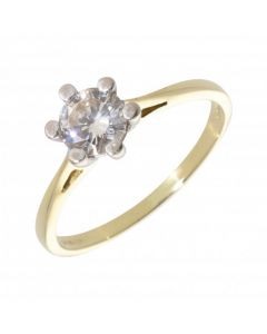 Pre-Owned 18ct Yellow Gold 0.75 Carat Diamond Solitaire Ring