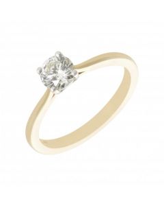 New 9ct Yellow Gold 0.54 Carat Diamond Solitaire Ring