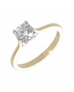 New 9ct Yellow Gold 0.67 Carat Diamond Solitaire Ring