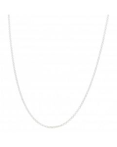 New Sterling Silver 18 Inch Diamond-Cut Belcher Chain Necklace