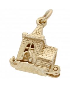 Pre-Owned 9ct Yellow Gold Opening Church Charm