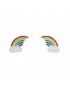 New Sterling Silver Support Our NHS Rainbow Stud Earrings