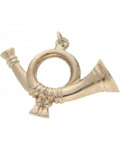 Pre-Owned 9ct Yellow Gold Hollow Hunting Horn Charm