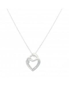 New Sterling Silver Mother & Child Pendant & Chain