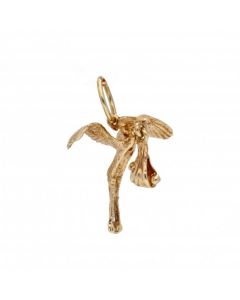 Pre-Owned 9ct Yellow Gold Stork & Baby Charm