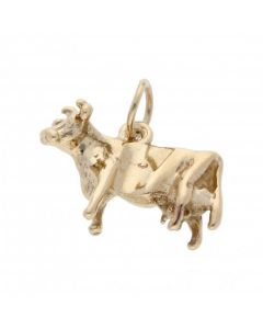 Pre-Owned 9ct Yellow Gold Cow Charm