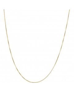 New 9ct Yellow Gold 16-18 Inch Adjustable Box Chain Necklace