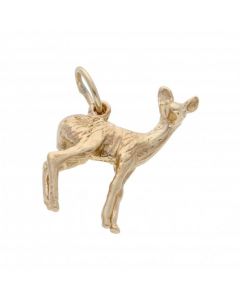 Pre-Owned 9ct Yellow Gold Deer Charm